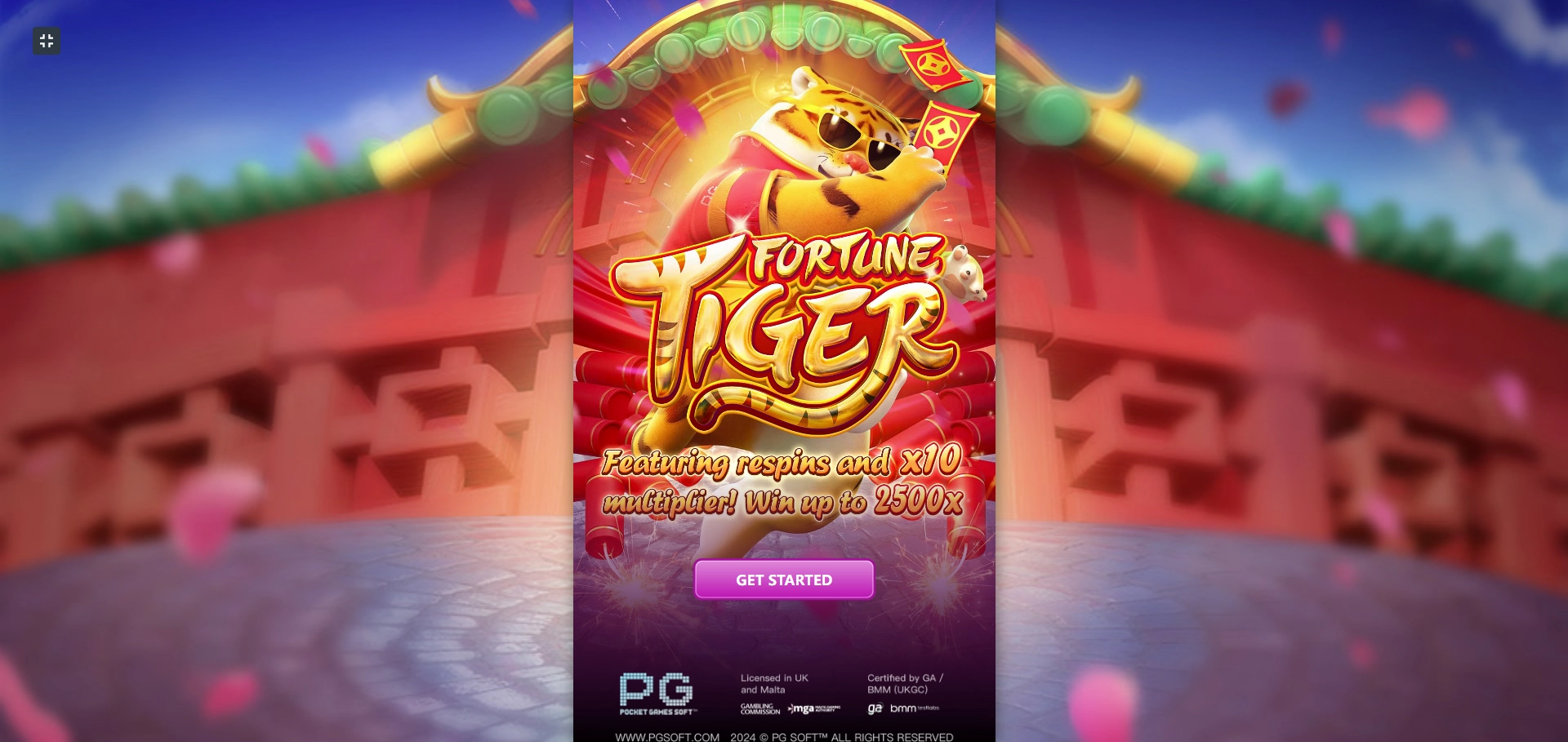 Fortune Tiger Pin up